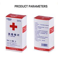 tealn 50pcs Wet Wipe Towelette, Individually Wrapped, Alcohol Pad Wet Wipe for Antiseptic Skin Cleaning Care Jewelry Mobile Phone Glasses Clean Tool