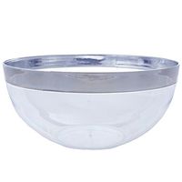 Silver Rimmed 2Qt Disposable Bowl - Chambury Plastics