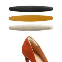 BIGIICO Heel Grips Non-Blister Heel Slipping New-Desinged Thin Edge Thick Heel Back Patch Cushion Inserts for Narrow Heel Loose Shoes One Fit All Shoes 4 Pairs (Black+Beige)