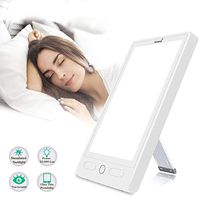 Light Therapy Lamp 10000 Lux, Airand Natural Sun Lamp Therapy Light, Touch Control Therapy Light Box with Adjustable Colors and Brightness, Timer, Bracket