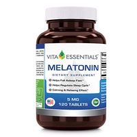Vita Essentials Melatonin 5 Mg Tablets, 120 Count