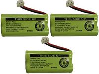 Replacement Battery BT184342 / BT284342 for Many GE/RCA Cordless Telephones (See Description) (3-Pack)