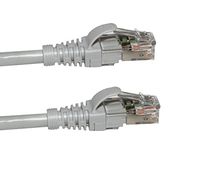 Elite CAT6 Snag-Free Ethernet Patch Cable, High Performance 100% Pure Copper, 5 Feet - Gray (10 Pack)