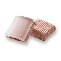 Pack of 2 Gel Elastic Toe Sleeves (Half Coated; Small)