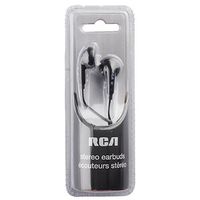 RCA HP156BK Stereo Earbuds 13mm Drivers (Black)
