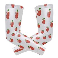 LEVEIS Apple Pattern Arm Sleeves UV Protection for Men Women Sunblock Protective Gloves Running Golf Cycling Driving Long Arm Cover 1 Pair