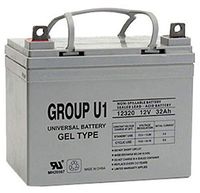 Universal Power Group 12V 32Ah U1 Wheelchair Scooter Gel Battery