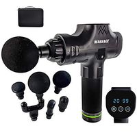 POEO Muscle Massage Gun, Electric Handheld Muscle Fascia Massager Wireless Deep Tissue Massage Fitness Device for Relief Muscle Soreness Cramping Tightness Beautifully