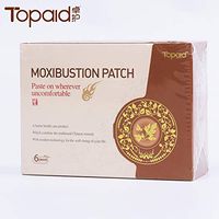 Chinese Traditional Medicine Health Topaid moxibustion Patch for Pain Cold and sub-Health Natural Ingredients Without Side Effects (2 Box,12 pcs)