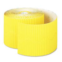 Bordette Scalloped Decorative Border P37084, 2-1/4" x 50', Canary, 1 Roll