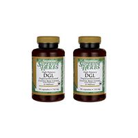 Swanson High Potency Dgl (Licorice) 750 mg 90 Caps 2 Pack