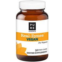 Real-Zymes™ Vegan Digestive Enzymes Supplement with Probiotics for Better Digestion - Natural Support for Relief of Bloating, Gas, Belching, Diarrhea, Constipation, IBS, etc. - 90 Caps