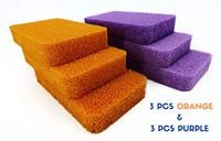 Silicone Scrubber Sponge | 6-Pack + Free Sponge Holder | No Mildew Smell | Durable | Dish Washing Sponge | Silicone Sponge