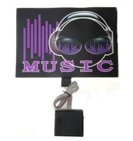 Sound Activated Flashing Music Stereo Headphone LED Panel with Sensor