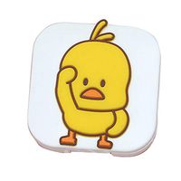 Dual Glasses Contact Lens Case - Travel Contact Lens Case2 Kit with Mirror Solution Bottle Tweezers Container Holder