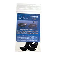 GMS Optical® Push-in Silicone Nose Pads for Porsche Sunglasses & Eyeglass Frames (3 Pair, Black)