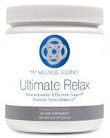 Ultimate Relax Cherry Flavor- Supports Relaxed Mood, Emotional Wellness, Hormonal Balance- Magnesium, myo-Inositol, Taurine, GABA & L-Theanine- 60 Servings 8.25 oz (234 g)