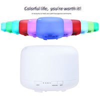 ZZHK 500ml Ultrasonic Essential Oil Diffuser-16W,7 Colors Conversion Adjustable Mist Modes Humidifiers for Aromatherapy,16.513cm