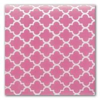 Pink Quatrefoil Design Tissue Paper (50)