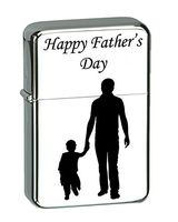 Father's Day Quotes for Dad Vector KGM Thunderbird Vintage Lighter - Wedding, Groomsman, Father's Day, Birthday, Party, Gift - Multiple Designs (Happy Father's Day)