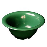 Yanco MS-5510GR Mile Stone Soup Bowl, 10 OZ Capacity, 2.25" Height, 5.5" Diameter, Melamine, Green Color, Pack of 48