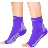 CompressionZ Plantar Fasciitis Socks - Compression Foot Sleeves - Ankle Brace Arch Support - Pain Relief for Heel Spurs, Edema, Achilles Tendonitis
