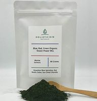 Marine Superfood Daily Power Shot by Holistic Bin - Raw Organic Blend of Hawaiian Spirulina, Icelandic Dulse, Sun Dried Chlorella - 80 Grams (30 Day Supply)