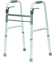 Junior Folding Walker for Seniors - Sure Lever Release Folding Walker Deluxe Height (Short, Standard, People) by Healthline Trading