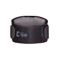 Lower Back Heating Pad with Vibration Massage Infrared Heat Therapy, for Back Waist Abdominal Stomach Lumbar Thigh Muscle Strain Pain Relief(Black)