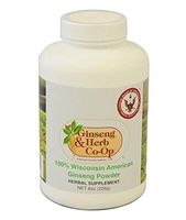 100% Pure Wisconsin American Ginseng Ground Powder - 8oz resealable Bottle