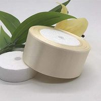 25 Yards/Roll 3mm-50mm Width Ivory Silk Satin Ribbon DIY Material Solid Fabric Ribbons for Prom Party Decoration Gift Wrapping by EGALIVE