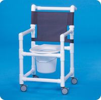 Select Line Shower Chair Commode - ESC17P - ESC17P - 38" H x 21" W x 25.25" D