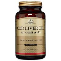 Solgar – Norwegian Cod Liver Oil (Vitamin & D Supplement) 250 Softgels