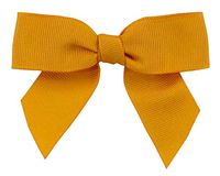Reliant Ribbon 5173-03505-3X2 Grosgrain Twist Tie Bows - Large Bows, 7/8 Inch X 100 Pieces, Gold