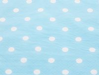 Anyneo Polka Dot Blue Paper Beverage Napkins 60 Count