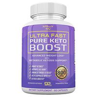Ultra Fast Pure Keto Boost - Premium Keto Pills for Keto Diet - Energy & Focus Keto Capsules - Keto BHB Supplement for Men and Women - 30 Day Supply