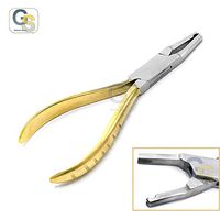 G.S New Gold Plated Color Eyeglasses Nose Pads Repair Tool,Stainless Steel Pliers with Sharp Mouth for Glasses Nose Pad Repair Assembling & Adjusting Tools Best Quality
