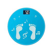Weighing,Digital Body Weight Bathroom，Weighing Scale， Scale with Step-On Technology, Precision Digital Bathroom Scales, Easy-to-Read Backlight, Glass Top, 400 Pounds Scales/180kg (Color : Blue)