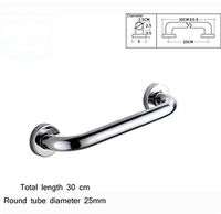Bathroom safety rails Safety handrail stainless steel bathtub railings old bathroom handle toilet toilet support rod 45cm, multi-size (Color : 85cm)