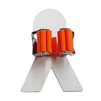 TAIKA 304 Stainless Steel Brushed Mop Broom Holder Organizer, Self-adhesive Home Bars Tool Hanger, Mop and Broom Holder Rack Kitchen Organizer Bathroom Storage (1 Pack)