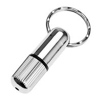 Dophee 1Pc Silver Pocket Stainless Steel Cigar Punch Cutter Key Chain Keyring