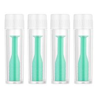 Exceart 4 Pcs Contact Lenses Inserter Contact Lens Remover Suction Stick Contact Lens Remover Tool with Package for Travel Home (Greenï¼‰