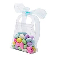 Purse Box with Handle, Clear Boxes for Wedding, Party and Baby Shower Favors - 3.5"L x 1.5"W x 4.0"H - 100ct - Restaurantware