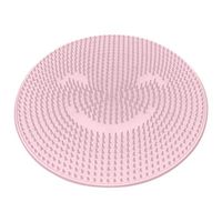 YLCOYO Lazy Person Foot Bath Artifact Back Massage Cushion Non-Slip Massage Pad for Bathroom Strong Suction Cup Floor Shower Mat (Pink)