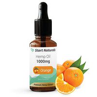 Start Naturals Premium Hemp Oil Extract 1000 mg | Best Hemp Oil for Pain, Stress and Anxiety Relief | 1 Fl Oz (28 ml), Orange