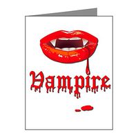 Note Card Vampire Fangs Dracula