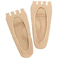 Leoie 1 Pair Compression Socks Arch Support Plantar Fasciitis Heel Pain Foot Relief Boat Socks skin color M