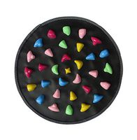 VUTY Massage Cushion Sole, Stone Road Mat, Cobblestone Acupuncture Foot to Relieve Body, Square, Round (2)