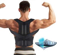Aptoco Back Brace Posture Corrector for Women and Men Fully Adjustable Support Brace Improves Posture and Provides Lumbar Support for Lower and Upper Back Pain| Size S (26.5-31'') Waist