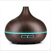 CWH&WEN Essential Oil Diffuser Aromatherapy, Ultrasonic Aromatherapy Scented Diffuser Humidifier for Room, Spa, LED Changing Lights and Waterless Auto Shut Off,Black